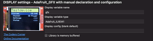 Property Choices for manual config renderer