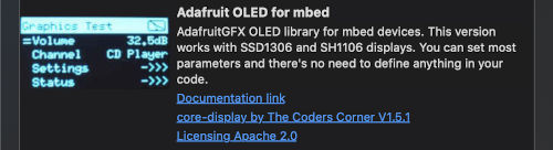 Adafruit_GFX mbed fork option